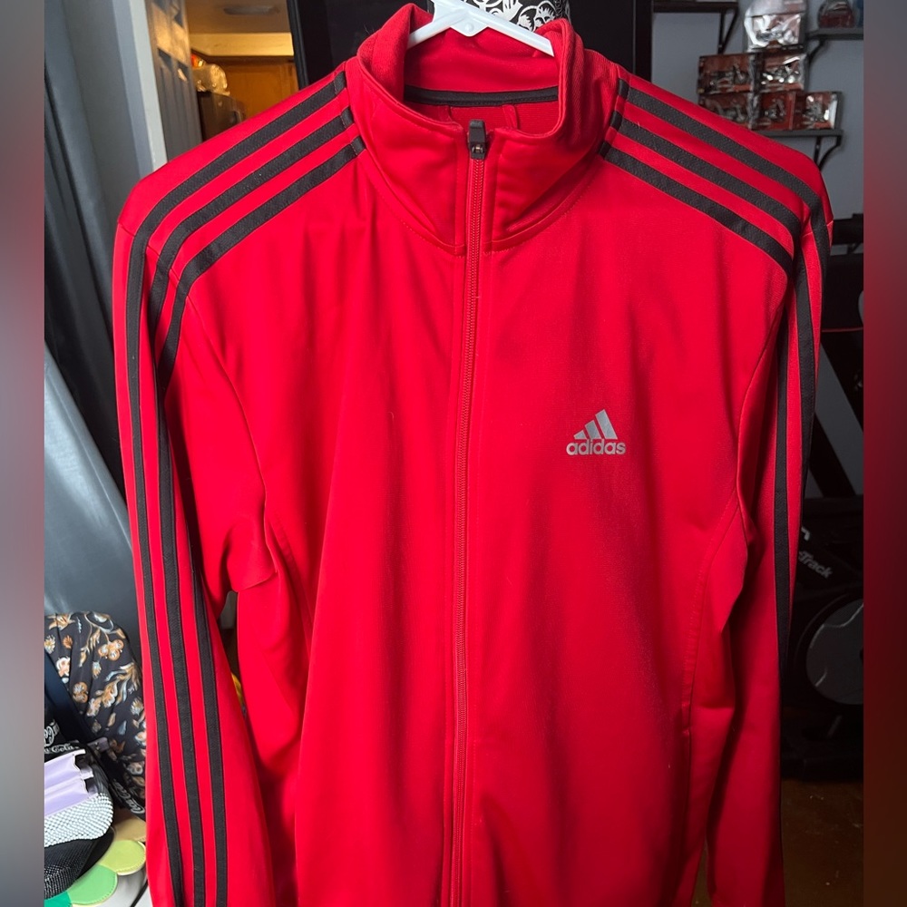 Adidas Women’s Red zip up jacket